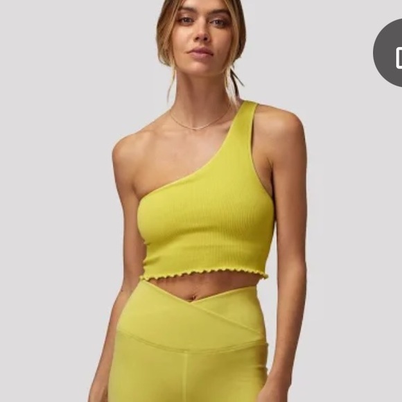 NEW☀️Spiritual Gangster Luna One-Shoulder Crop Top M/L $58 - Picture 5 of 10